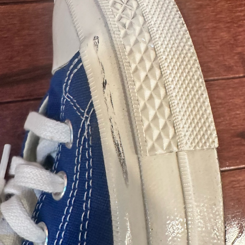 Converse x Comme des Garçons Blue and White Sneakers - Picture 12 of 16